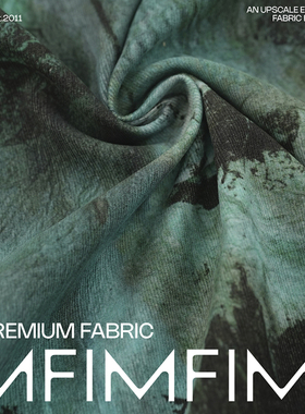 PINTO棉灯芯绒柔软深海臆想衬衫连衣裙布 意大利进口