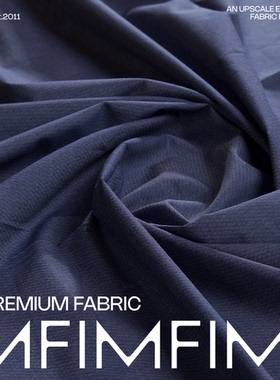 ARM意大利进口.棉灰蓝色布料 服装 面料DIY手工布艺 宽幅153