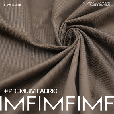 意大利进口 LP 棉混纺 绿色灯芯绒面料宽148CM330G/M