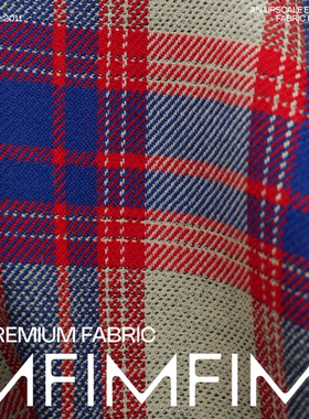 G&CC面料 羊毛面料格纹服装布 宽140CM 意大利进口 ZAIK4 6253