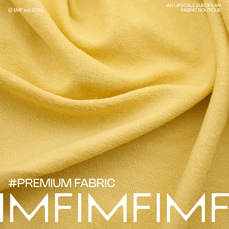 AGN面料 CO棉质小鸡黄针织面料打底T恤料 宽155CM475G/M 意大利