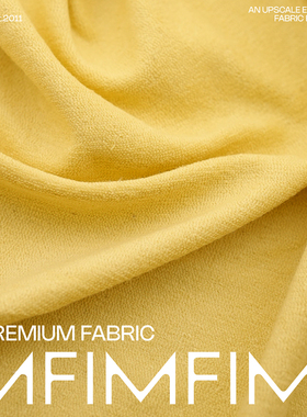 AGN面料 CO棉质小鸡黄针织面料打底T恤料 宽155CM475G/M 意大利