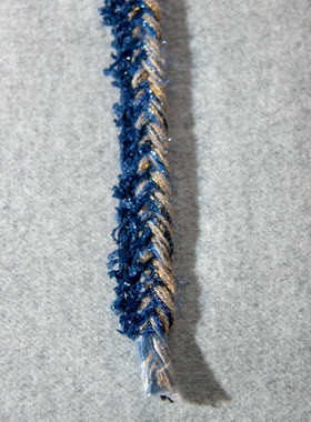 LWF蓝金色小香风镶边条辅料