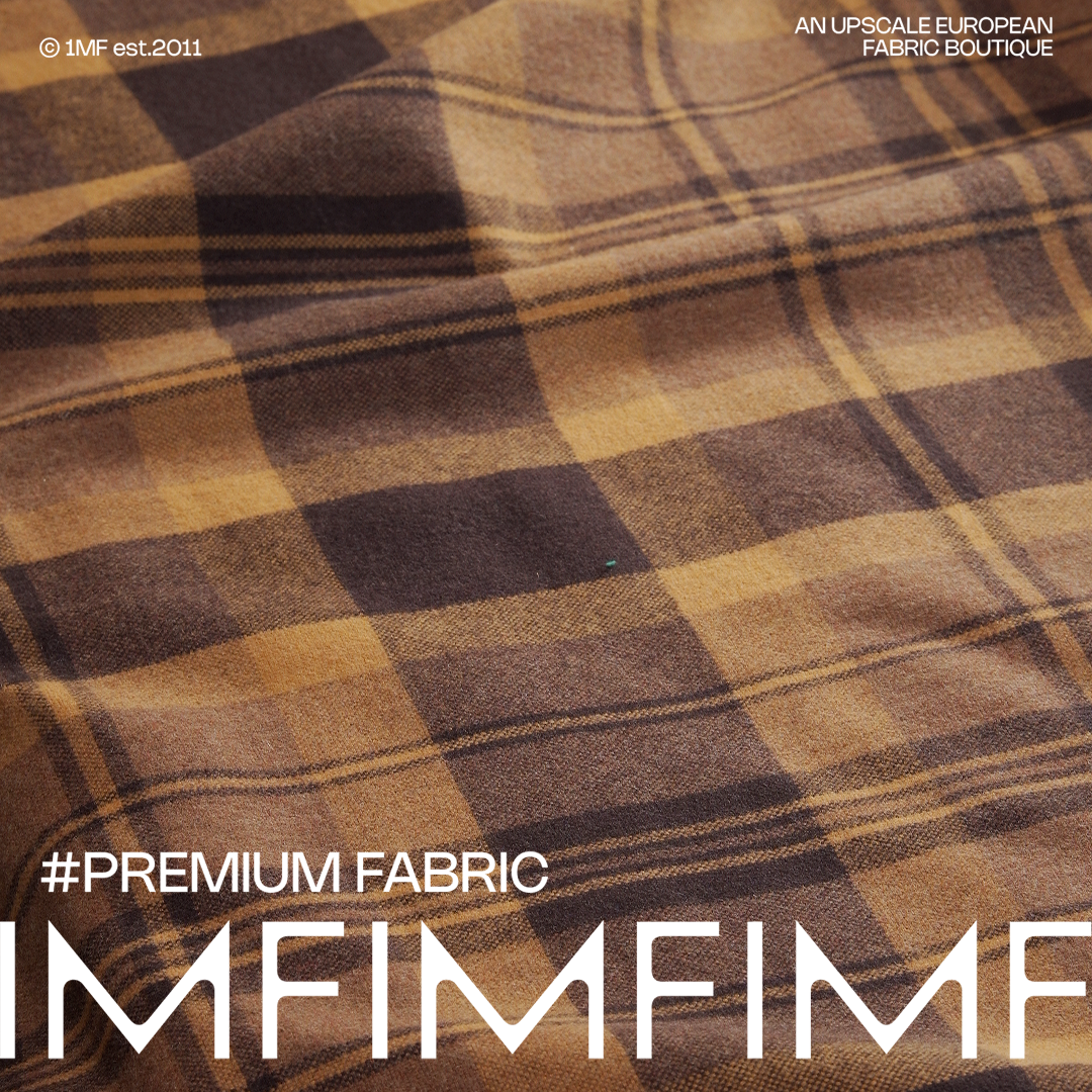 G&CC原DAN全羊毛面料深棕