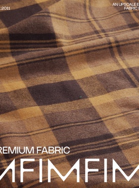 G&CC 羊毛面料深棕调格纹 宽150CM 255G/M意大利直邮ZAJ4U 2325