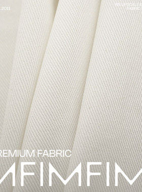 ARM.P面料 奶白色棉CO/EA牛仔面料 外套裤子布料 幅宽152CM克547G