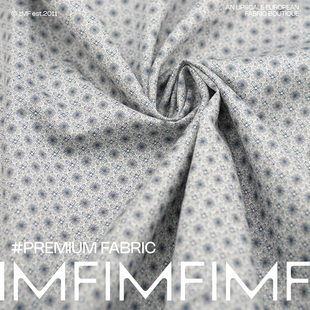 宽150CM 连衣裙布 意大利进口 棉质面料小花印花衬衫 RATTI