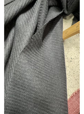 LP同批 .WV 羊毛面料灰黑色麦穗纹裤子布料LM 幅宽160CM