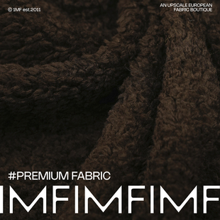 宽150CM 布料 意大利直邮 .PA环保皮咖啡色大衣服装 BAL面料