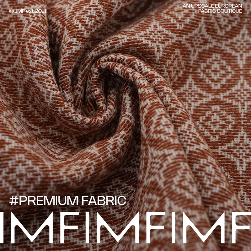 G&CC 初剪羊毛混纺 提花面料夹克外套布料 宽150CM 意大利进口