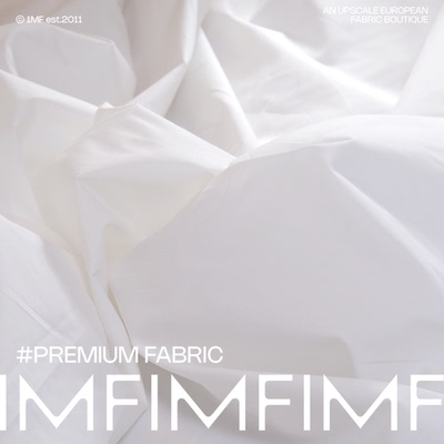 纯棉珍珠府绸面料白色净色衬衫