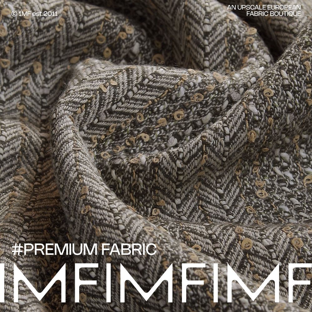 小香风黑白豹纹棉加羊毛真丝双层