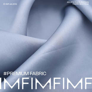 灰蓝色纯色衬衫 布料 宽132CM U8EC ARM.P高定 T01SF