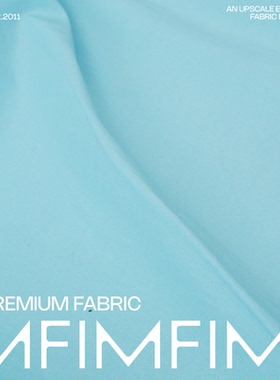 G&CC WV SE PL混纺 松石蓝色夹克衫外套面料 宽145CM意大利进口