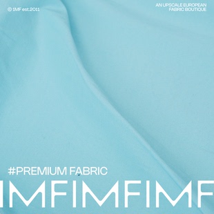 外套面料 松石蓝色夹克衫 宽145CM意大利进口 PL混纺 G&CC