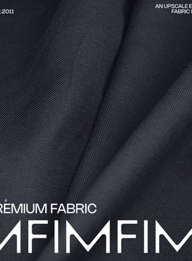 意大利进口现货   LP 棉+亚麻混纺 藏青色面料宽150CM363G/M