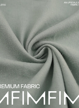 意大利进口 LP  CO棉质绿色拉毛面料 宽155CM 528G/M