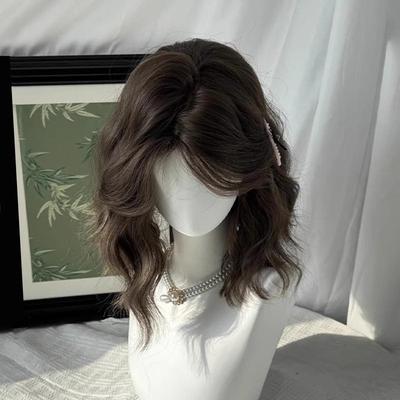 许昌市建安区孑然工艺品店【桃也】假发女中分几字刘海波波头短卷