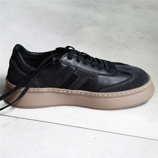 轻量化！做工用料很扎实！配色好看！复古头层牛皮休闲鞋德训鞋男
