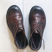 可踩后跟 舒适柔软 头层牛皮商务正装 有型帅气 混搭休闲皮鞋 男