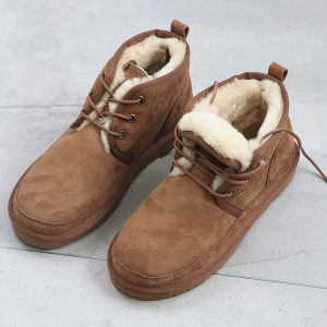 巨厚实保暖！采用隆丰AY等级羊皮毛一体皮料！雪地靴男女大码48码