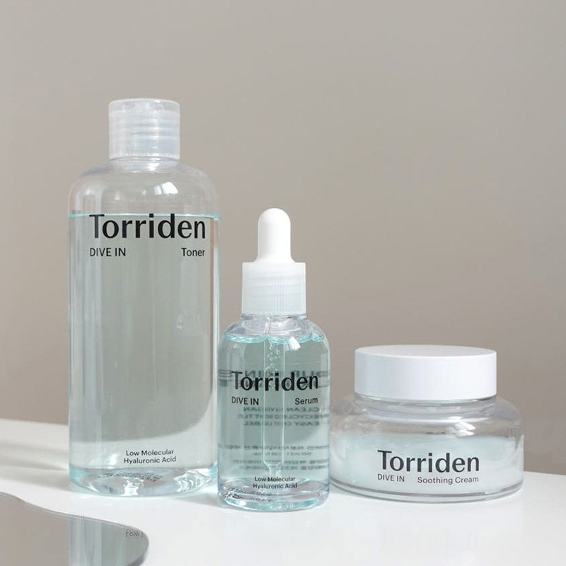 韩国TORRIDEN小分子玻尿酸补水镇静爽肤水精华面霜清爽舒缓修护