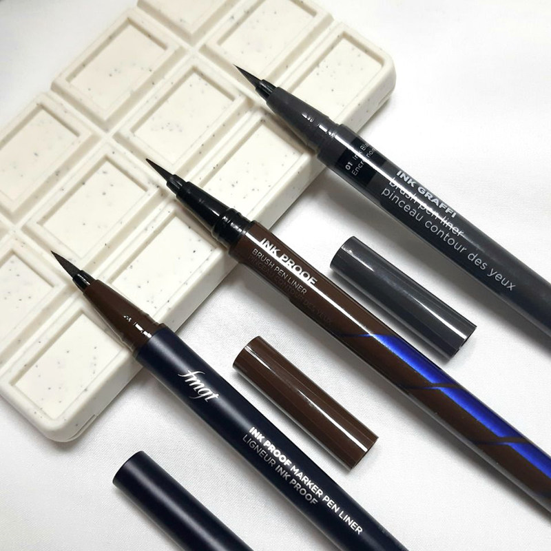 韩国菲诗小铺fmgt Ink Proof软头眼线液笔持久防水防汗不晕染柔滑