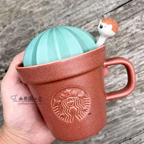 星巴克陶瓷杯带盖素材模板 星巴克陶瓷杯带盖图片下载 小麦优选
