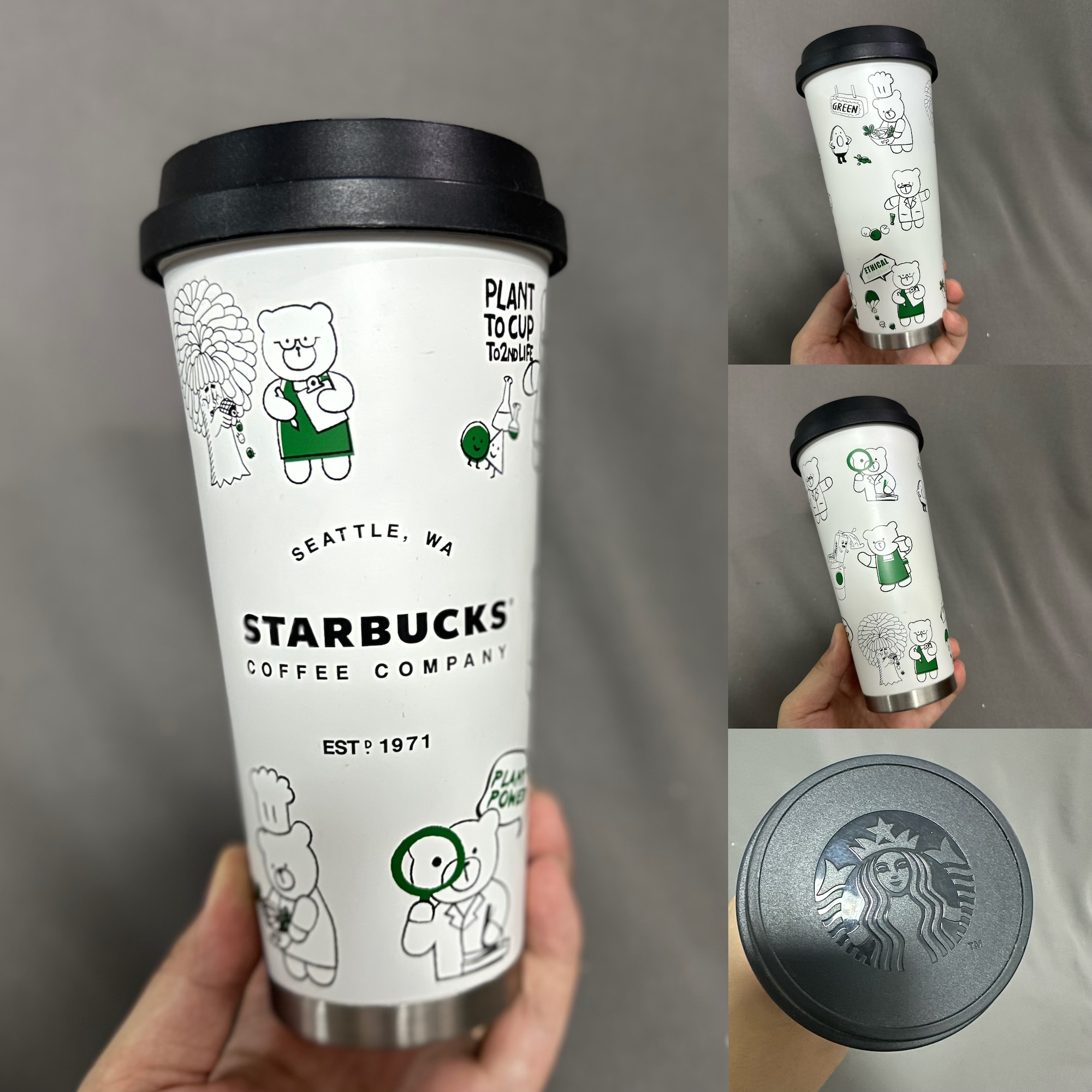 星巴克不锈钢500ml车载保温杯