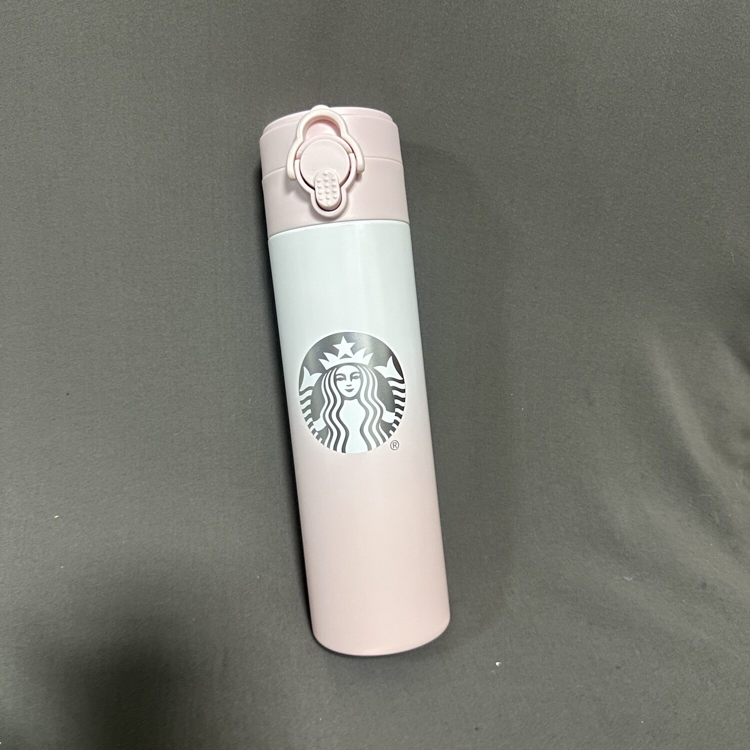 星巴克万花玫镜弹盖保温杯