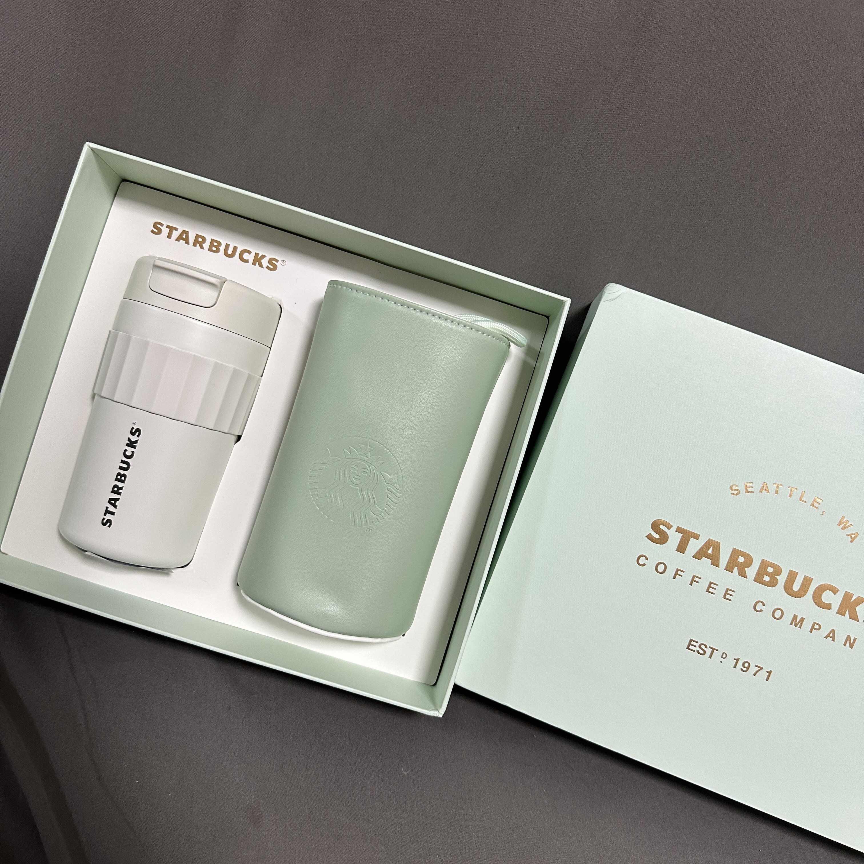 星巴克不锈钢保温杯礼盒套装送礼