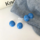 heeyo 韩风极简克莱因蓝色显白银耳钉ins复古耳夹耳环 夜幕海岸