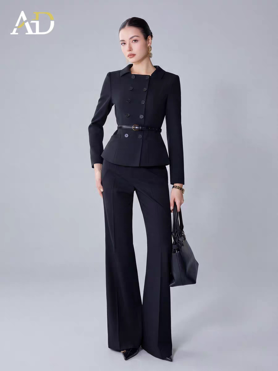 AD小香风职场西装套装女春2026新款轻奢高级感正式场合穿搭一整套