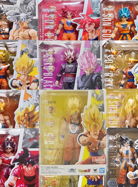 现货 万代 shf 龙珠全功率黑悟空超四超二超级赛亚人蓝发白发黑发