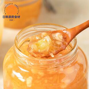 韩国进口全南蜂蜜柚子饮品百香果柠檬水果味冲饮玻璃瓶装冲泡饮品