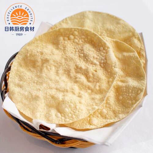 indian food 印度小吃薄饼plain Black Pepper PAPAD 豆饼 200g