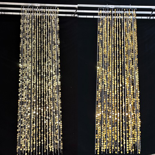 婚庆道具镜面金银色亮片挂件吊顶