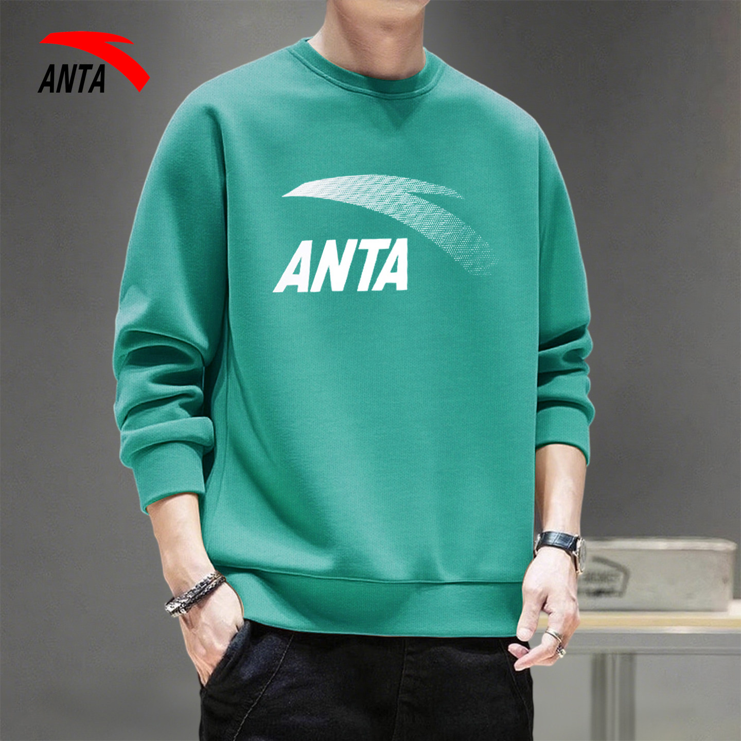 安踏运动卫衣男2025冬季新款套头衫青少年长袖T恤宽松圆领上衣男,运动服/休闲服装,运动卫衣/套头衫,淘宝优惠券,粉丝福利购,淘宝优惠卷