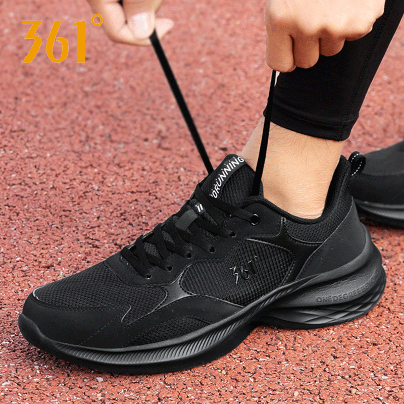 361跑步鞋男透气网面休闲老爹鞋