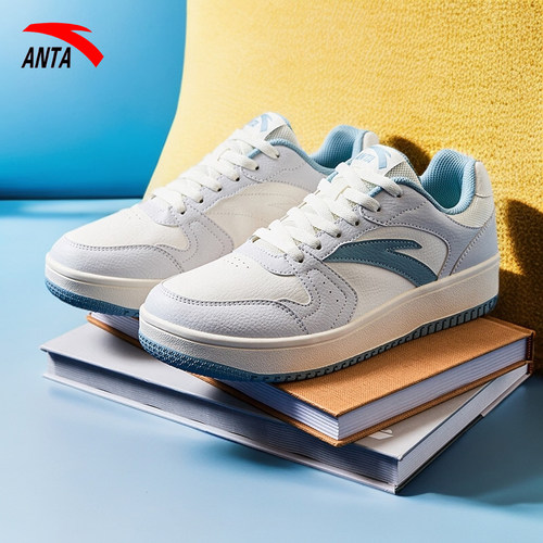 安踏板鞋男鞋2025冬季新款复古低帮休闲鞋官方旗舰轻便学生运动鞋