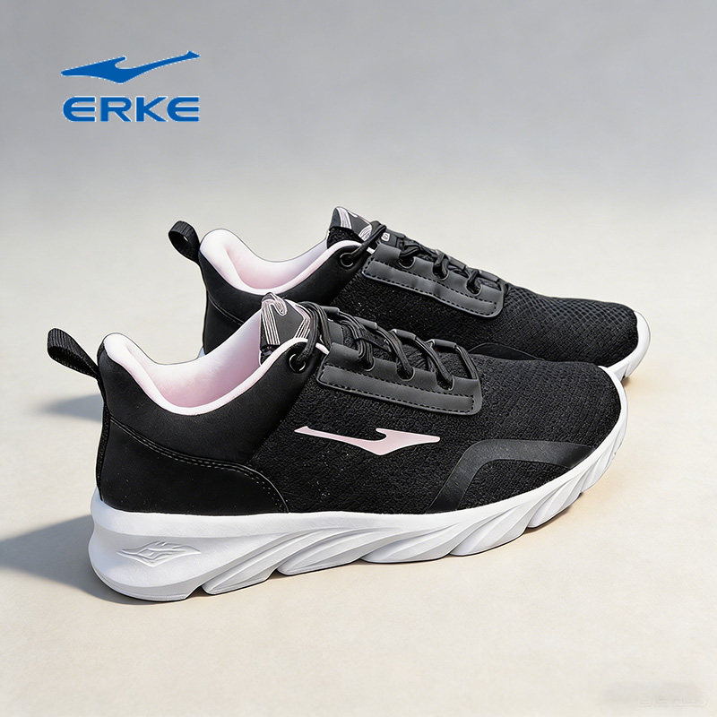 鸿星尔克官方正品运动鞋女式2025冬季新款网面透气黑色休闲跑步鞋,运动鞋new,跑步鞋,淘宝优惠券,粉丝福利购,淘宝优惠卷