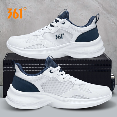 361跑步鞋男透气网面休闲老爹鞋