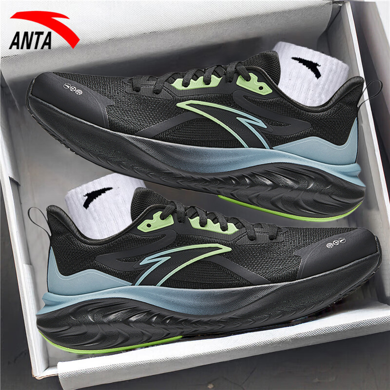 安踏男鞋云感|C37软底回弹跑步鞋