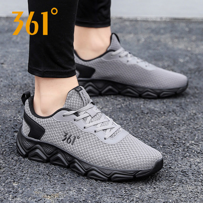 361跑步鞋男透气网面休闲老爹鞋