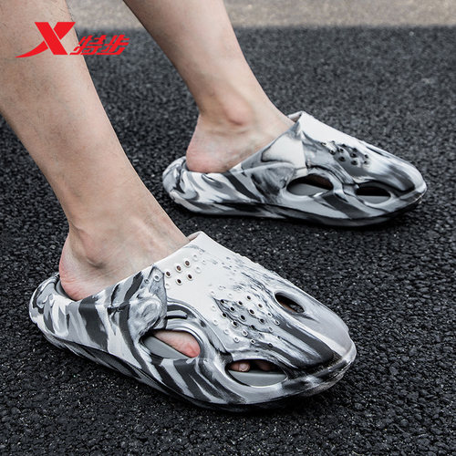 特步拖鞋男新款休闲运动鞋