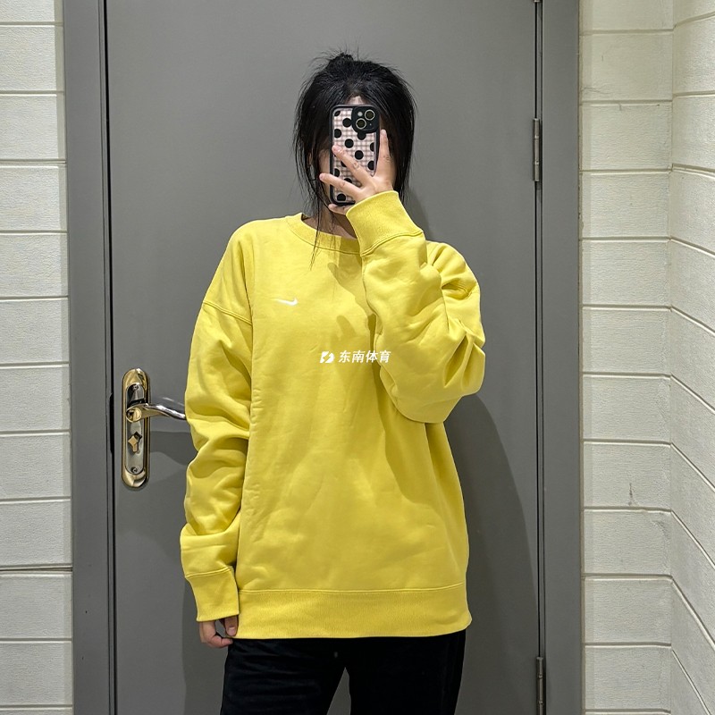 耐克Nike 男子户外运动舒适休闲针织圆领长袖套头卫衣 DX1362-700