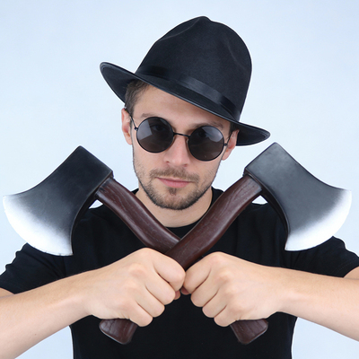 斧头帮舞蹈道具上海滩PU仿真斧头