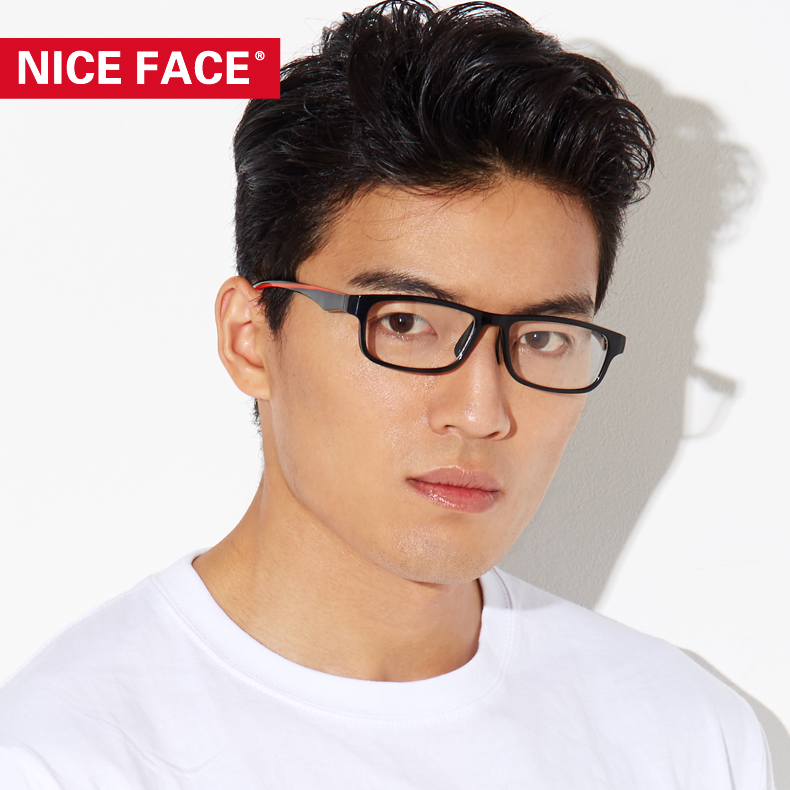 NICEFACE新品户外运动防雾打羽毛球乒乓球配近视男女时尚眼镜框架