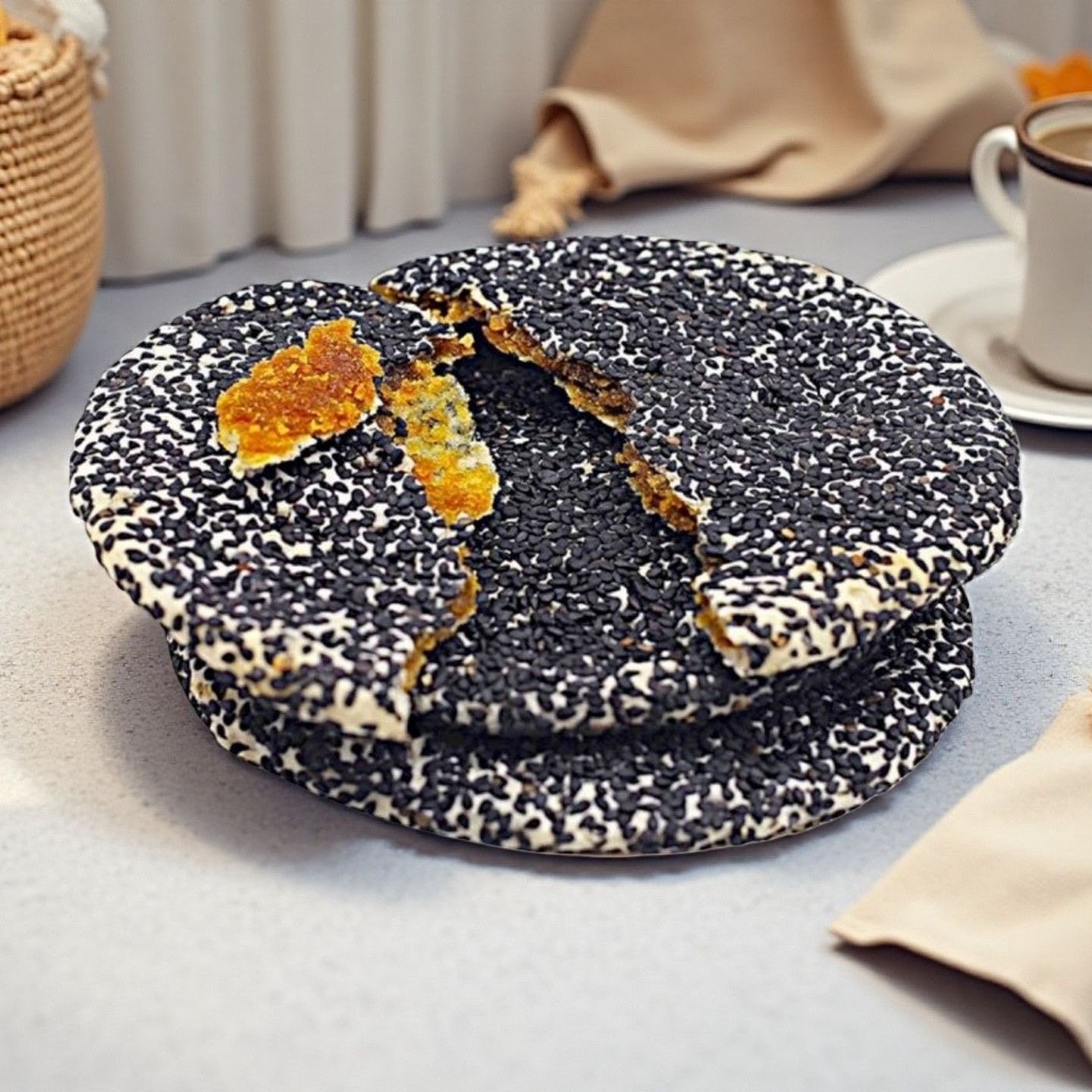 【无添加】广西芝麻饼香酥可口广西特产传统糕点咸香肉薯蓉馅薄脆,零食/坚果/特产,芝麻饼/芝麻片,淘宝优惠券,粉丝福利购,淘宝优惠卷