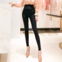 MISS FLY quần bó sát bó sát chân bút chì nữ mùa thu 2019 phiên bản mới của Hàn Quốc eo cao là quần skinny mỏng thủy triều - Khởi động cắt quần rách nữ thời trang